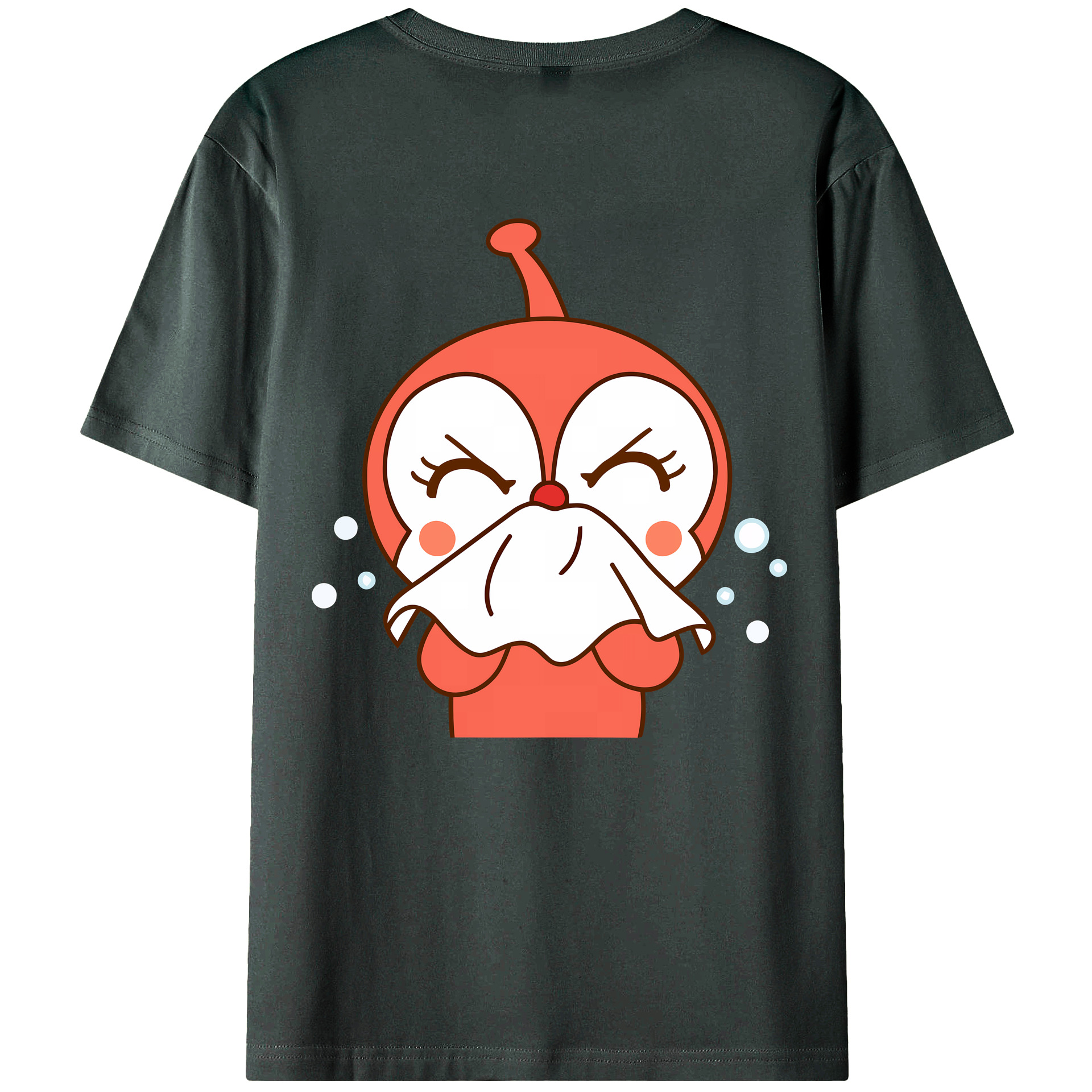 （画像用） アンパンマン Anpanman 綿100％ メンズ半袖Tシャツ（バックプリント） 通気性